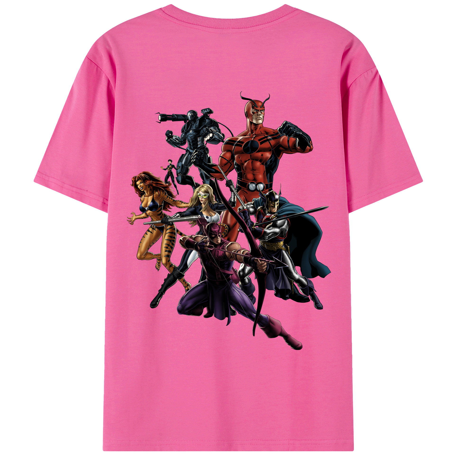 （画像用） アベンジャーズ The Avengers レディース半袖Tシャツ(バックプリント)